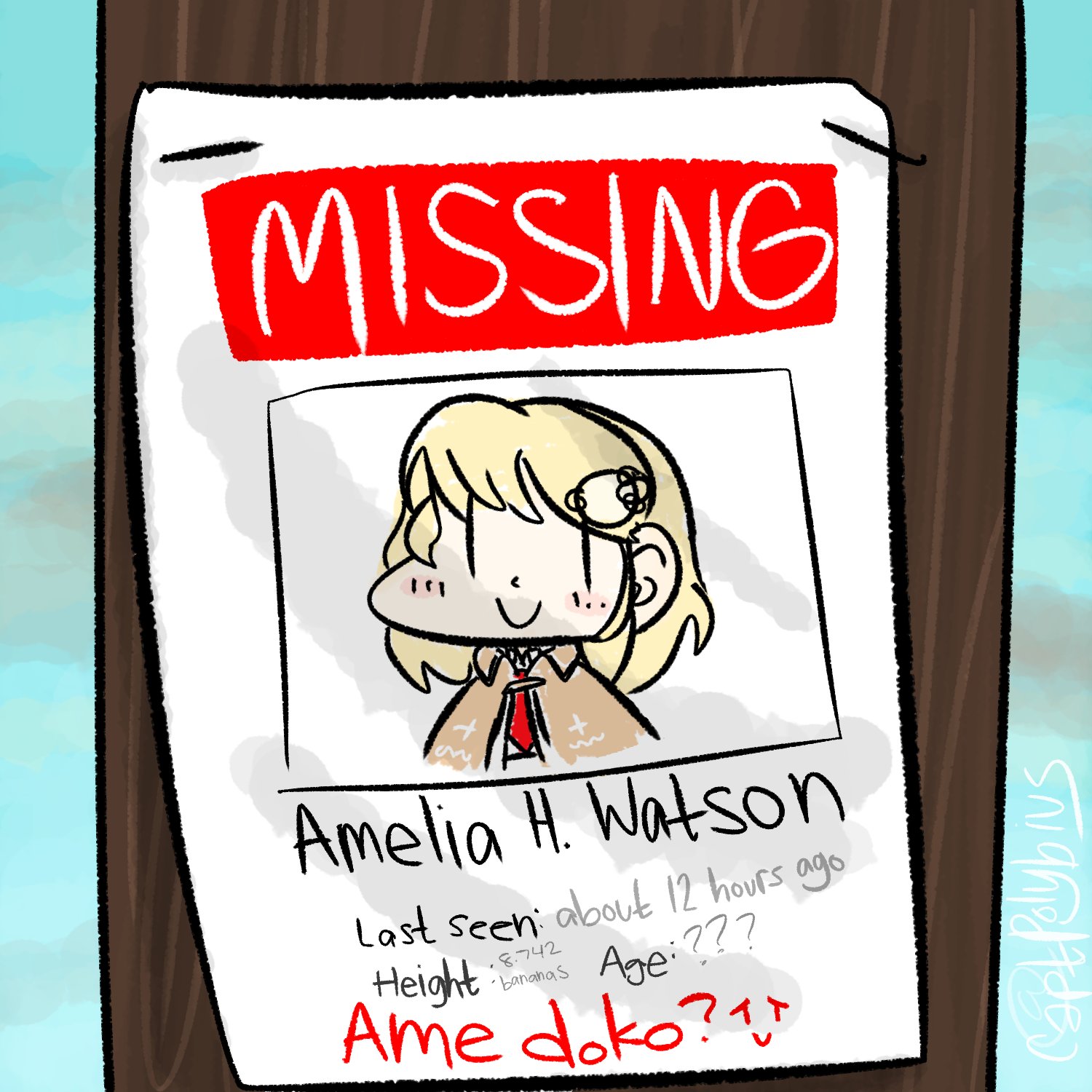 Missing Ame poster by CaptPolybius